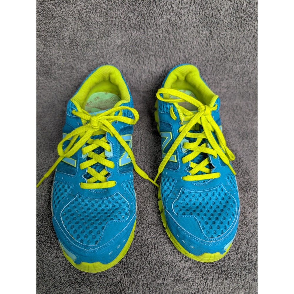 New Balance 750 V1 Blue Yellow Running Shoes W750BB1 Womens Size 8.5